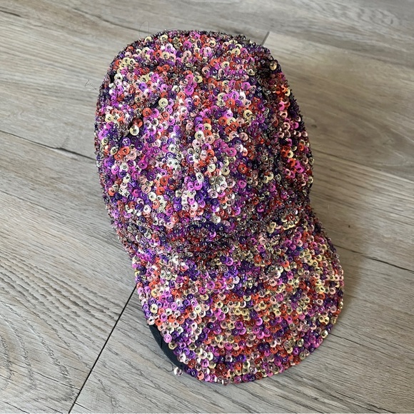 🔥SALE - any 4/$20. Vintage Sequin Ball Hat - Picture 2 of 6